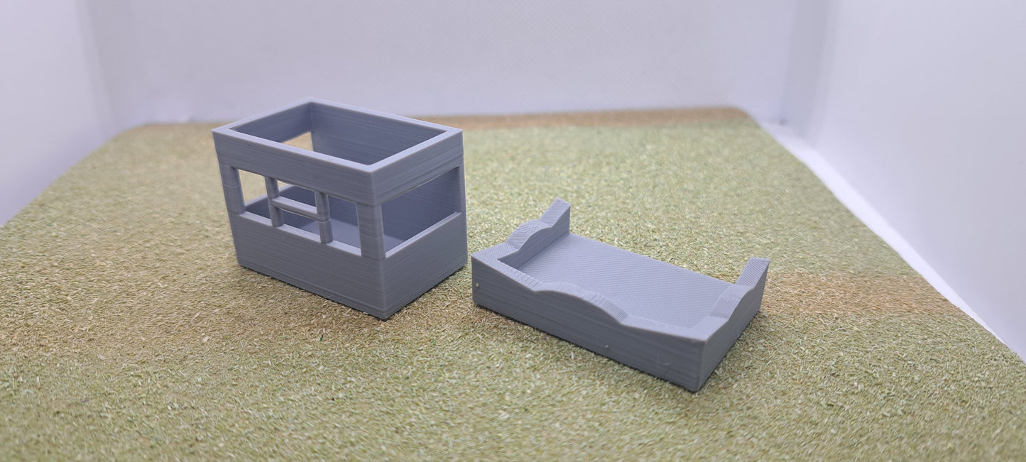 1/76th Scale Fairground Paybox Cross Roof