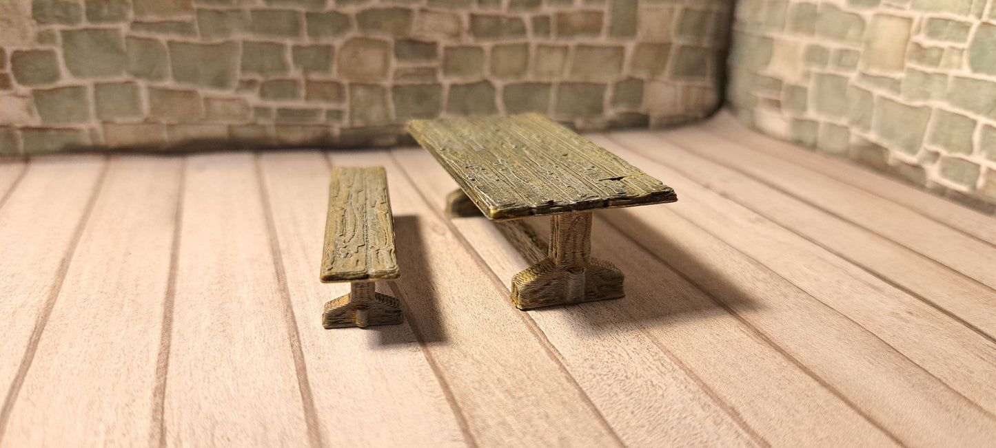 Bench Tables (28mm Wargames, Fantasy)
