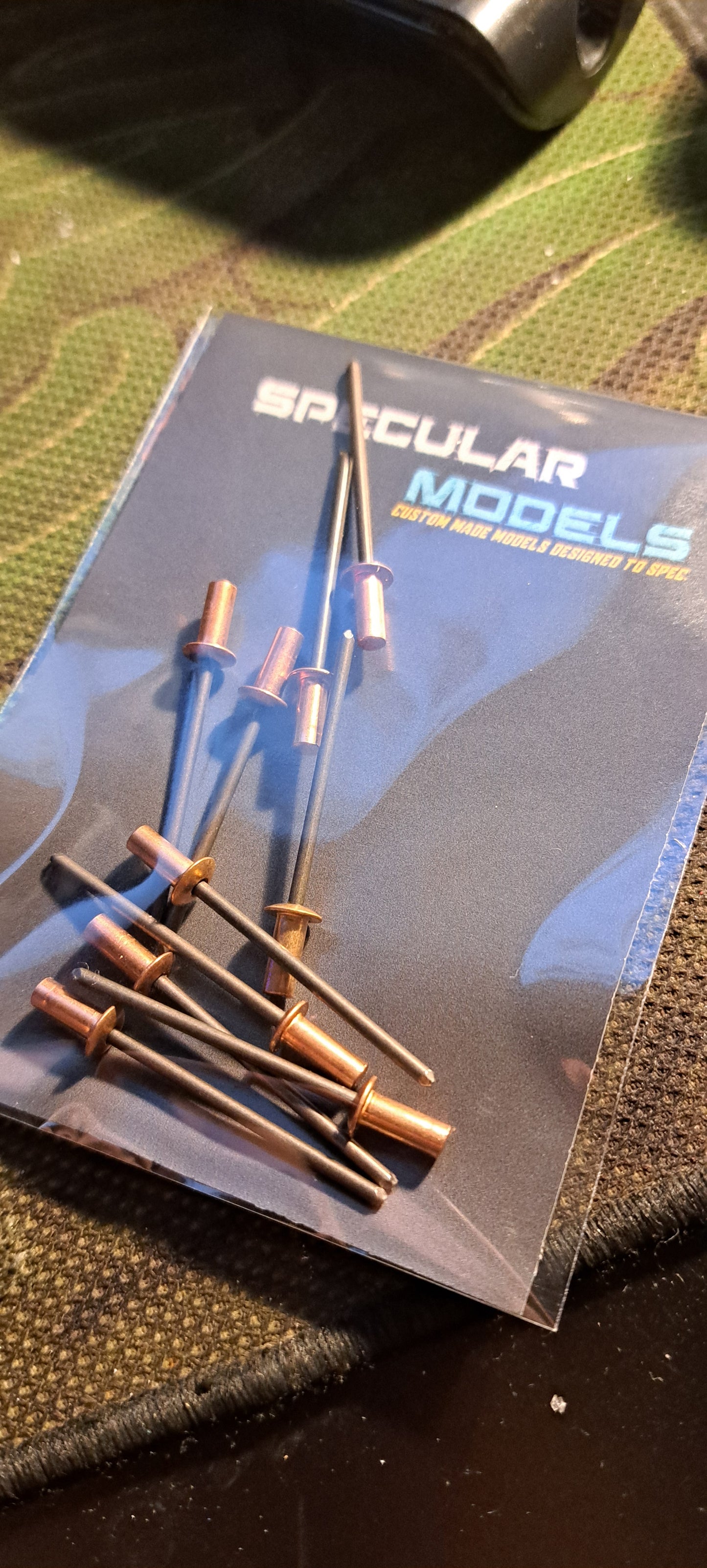 Mamod TE1, TE1A, SR1A, 3.2mm x 8mm Copper Sealed Rivets 10Pack