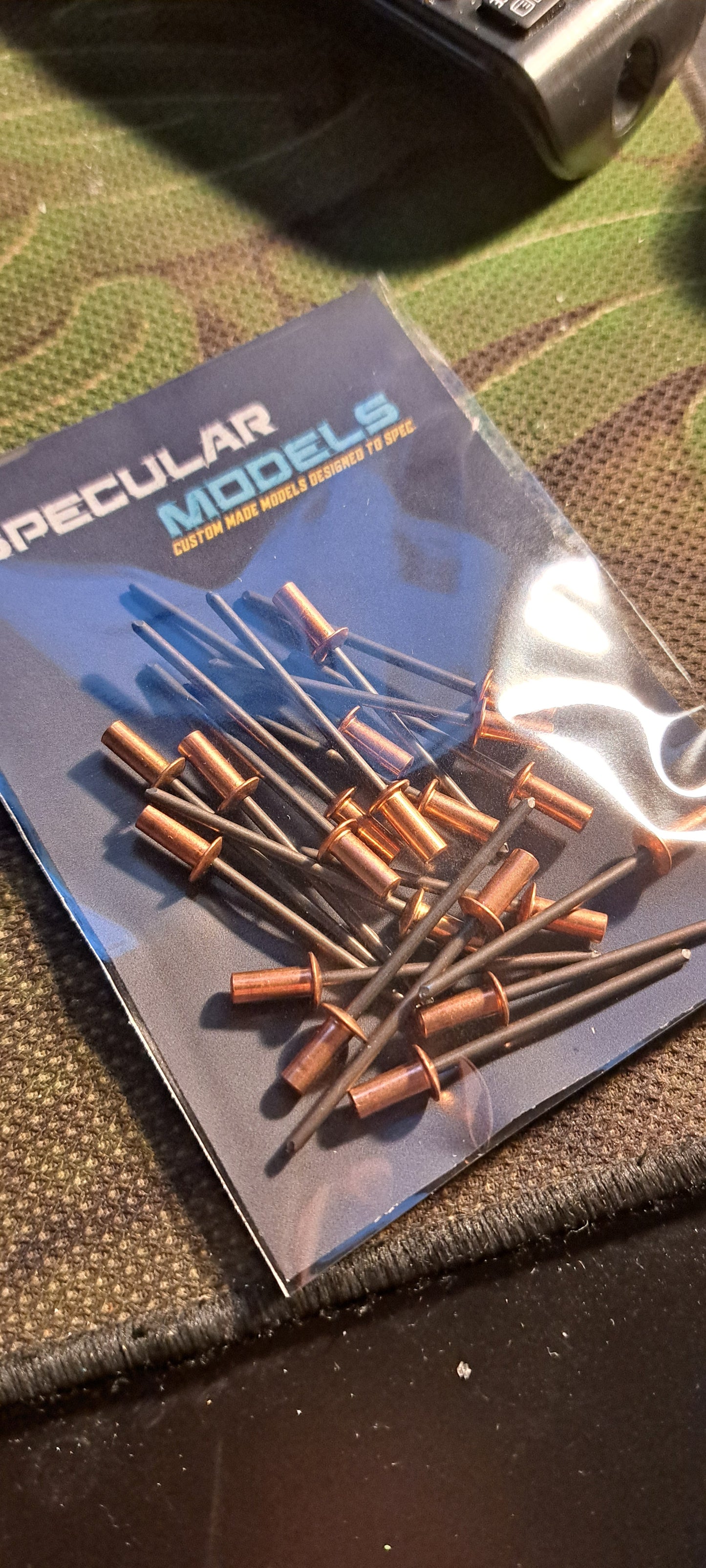 Mamod TE1, TE1A, SR1A, 3.2mm x 8mm Copper Sealed Rivets 20Pack