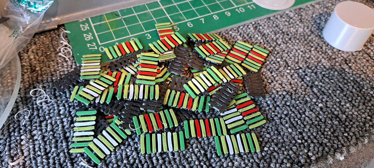 1/76th Scale Fairground Crazy Fence (10pcs)