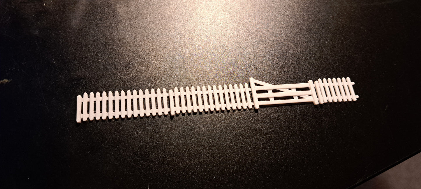 1/76th Scale White Picket Fence