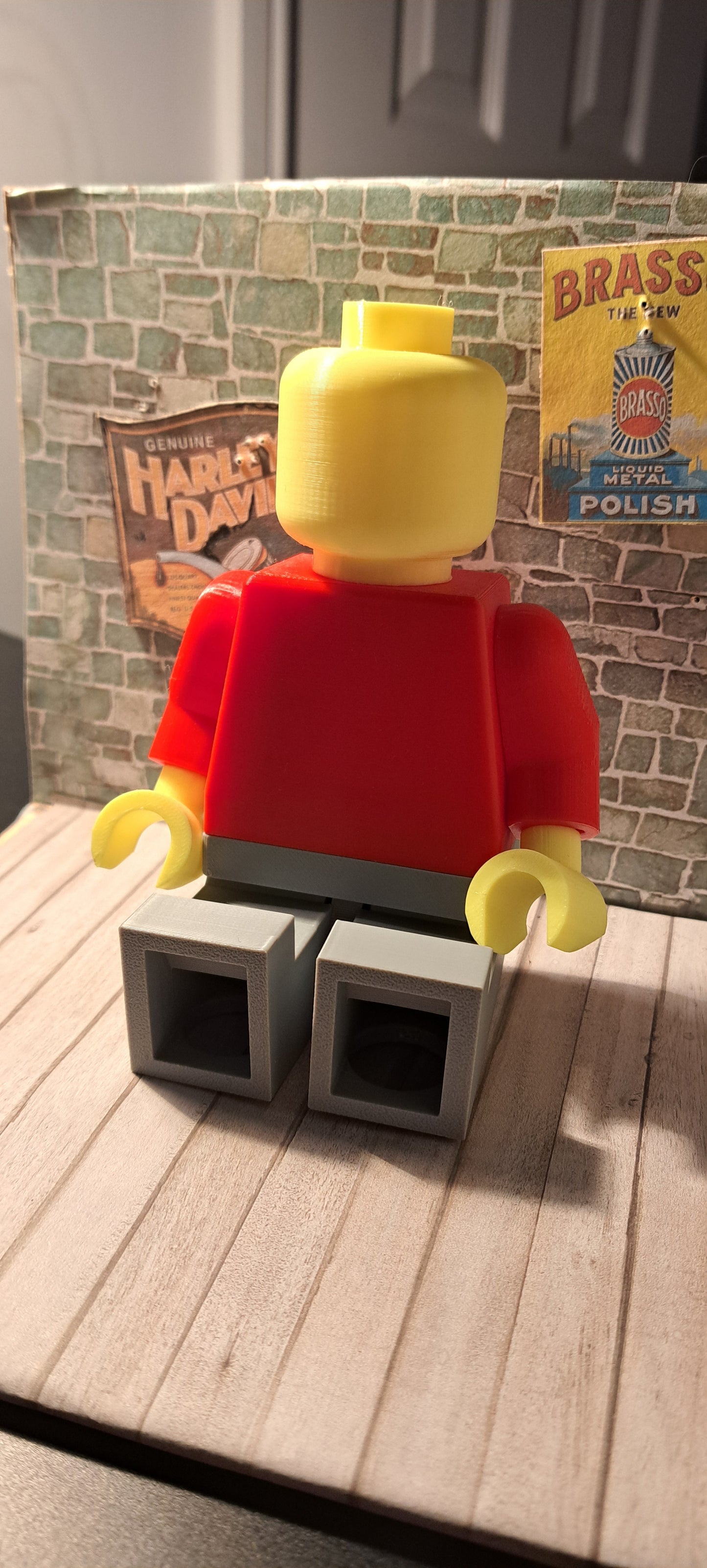 Oversized Lego Man