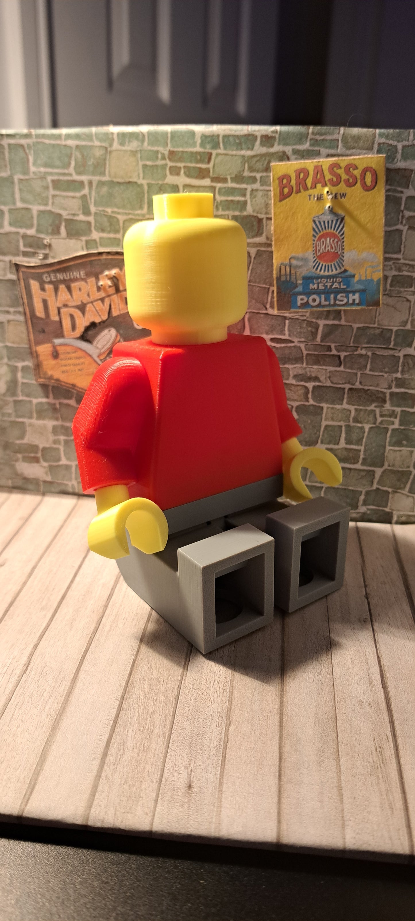 Oversized Lego Man