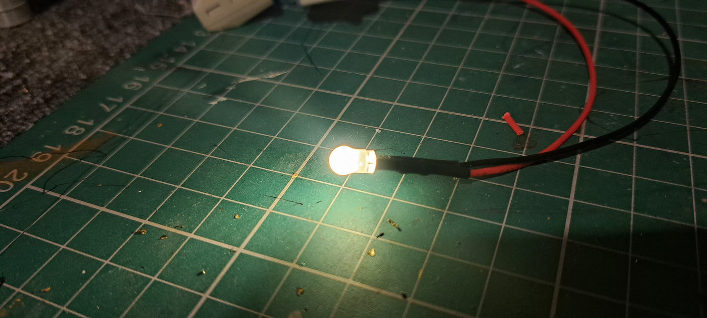 3mm LED Bulb Push Fit Globe (10 pieces)