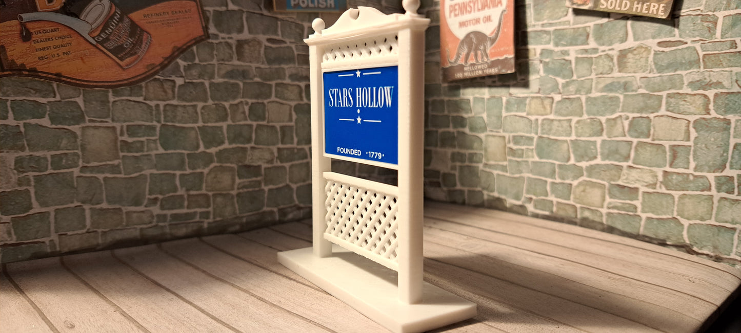 Gilmore Girls Inspired Stars Hollow Sign