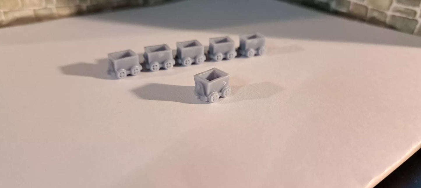 N Gauge (1:148) Minecart 6pcs