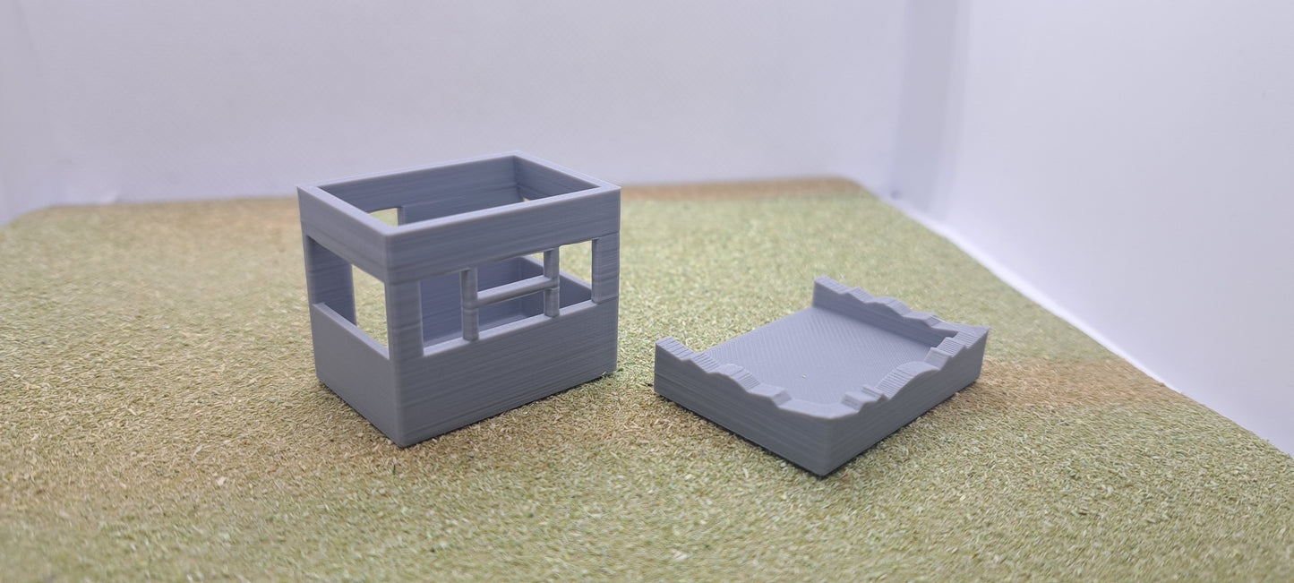 1/76th Scale Fairground Paybox Jagged Roof
