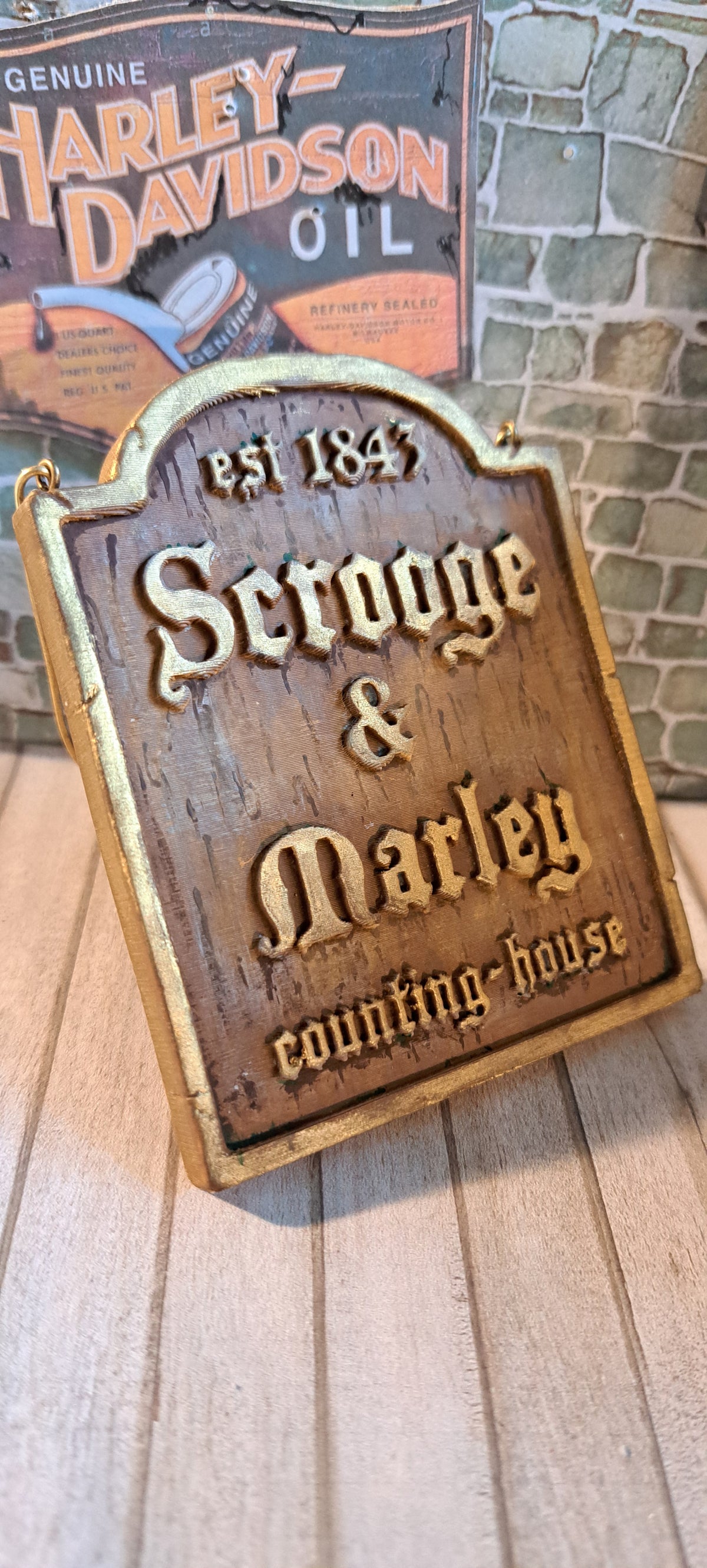 Scrooge and Marley Christmas decoration