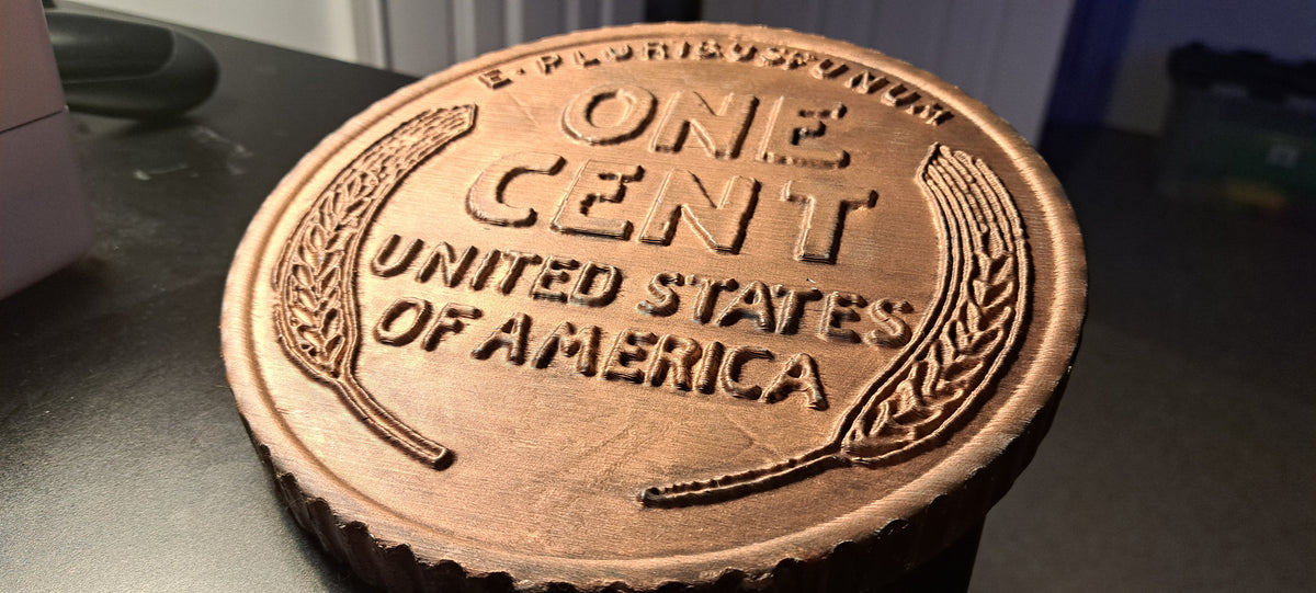 Giant Penny Batman model