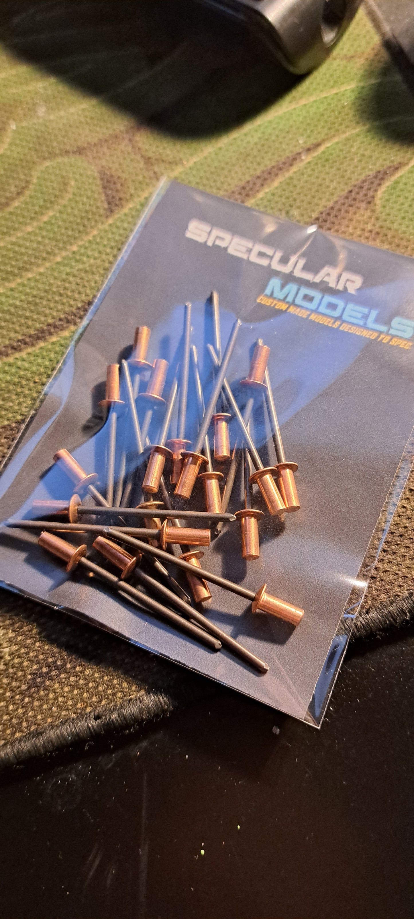 Mamod TE1, TE1A, SR1A, 3.2mm x 8mm Copper Sealed Rivets 20Pack