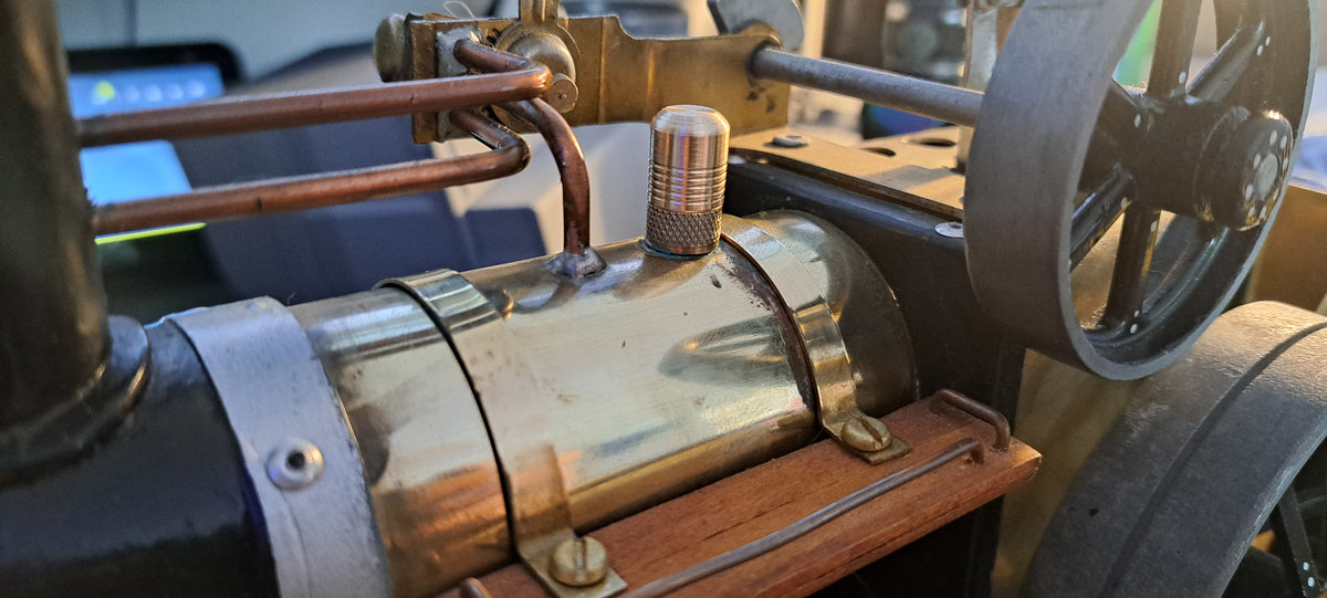 Mamod TE1 TE1A brass safety valve cover
