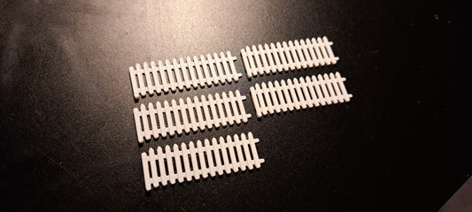 1/76th Scale White Picket Fence