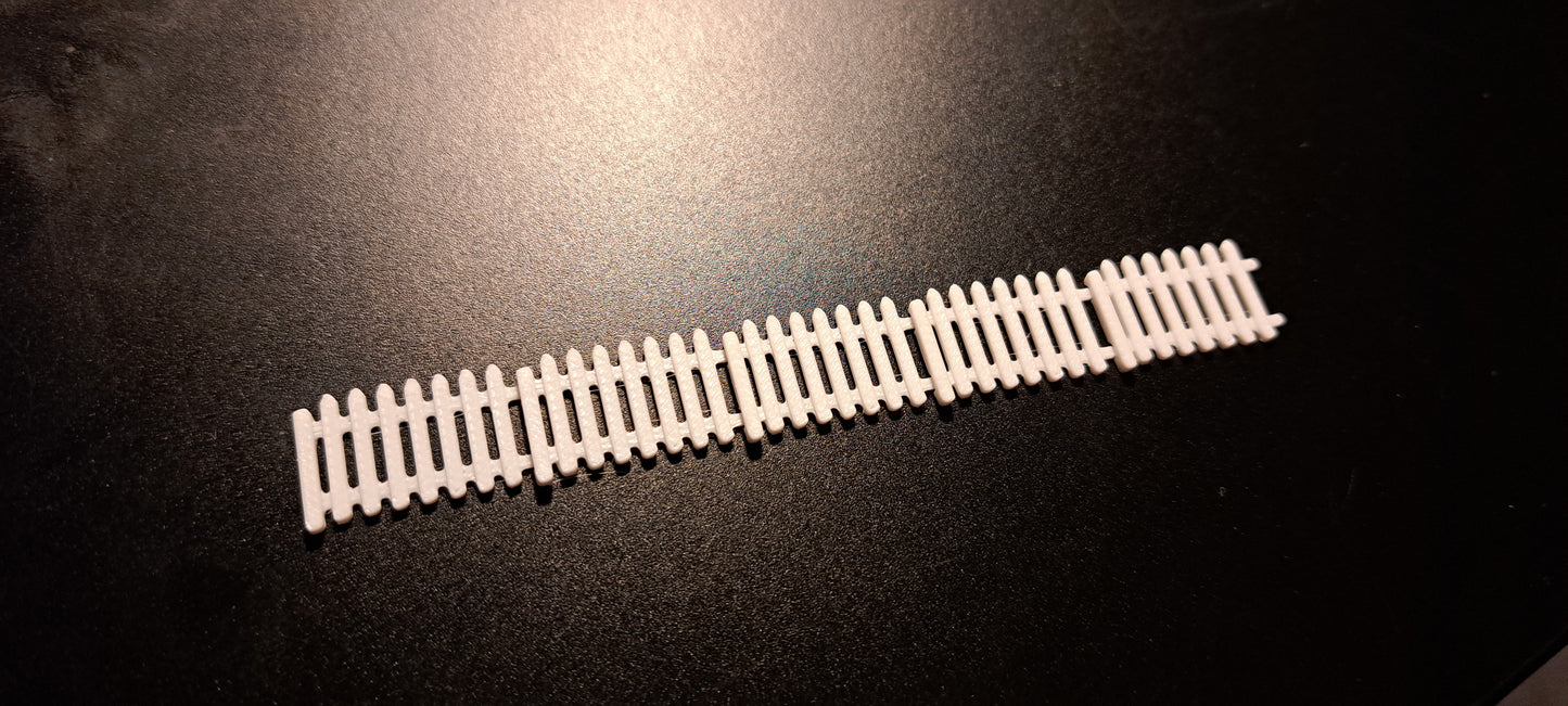 1/76th Scale White Picket Fence
