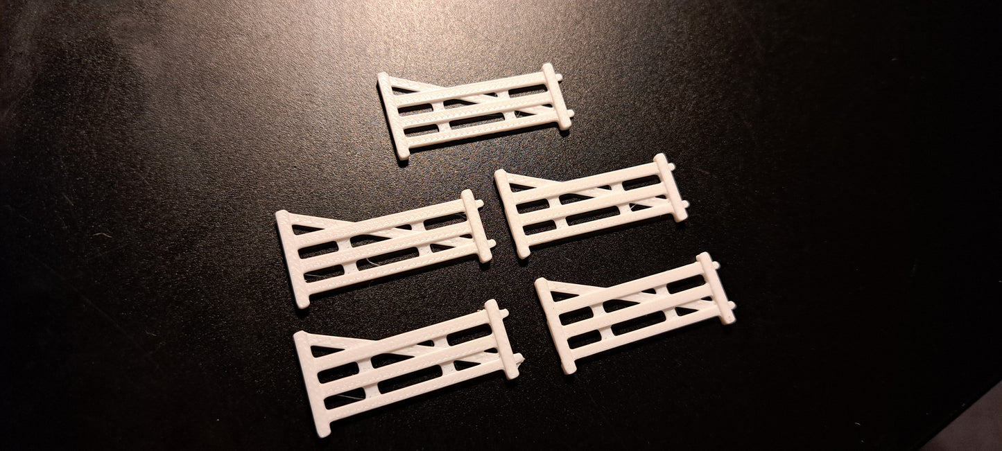 1/76th Scale White Picket Fence