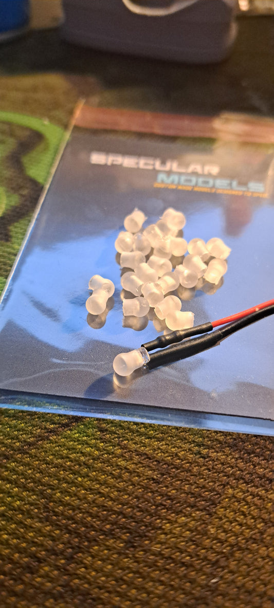 3mm LED Bulb Push Fit Globe (10 pieces)