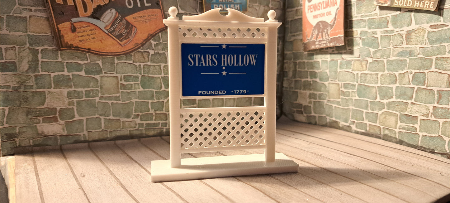 Gilmore Girls Inspired Stars Hollow Sign