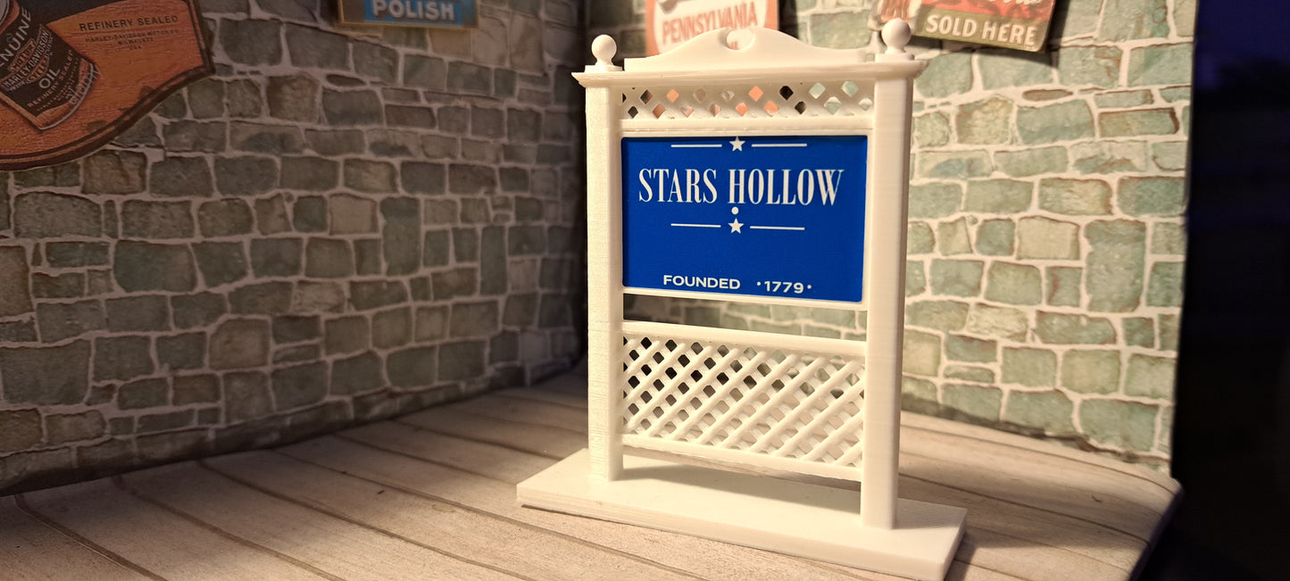 Gilmore Girls Inspired Stars Hollow Sign