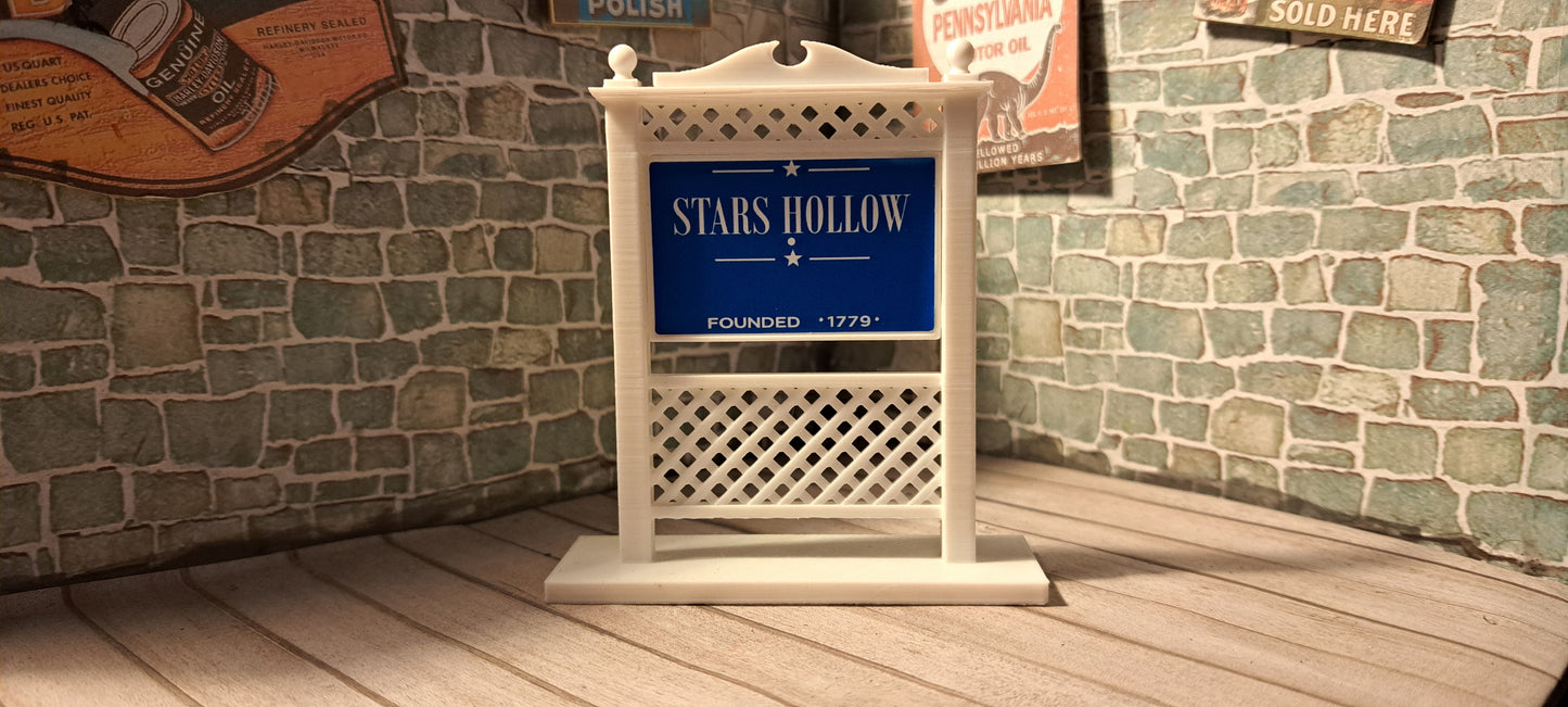 Gilmore Girls Inspired Stars Hollow Sign