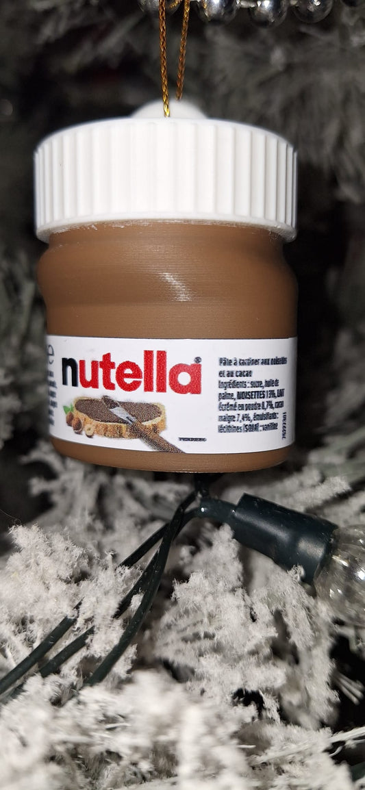 Nutella Jar Christmas Tree Ornament