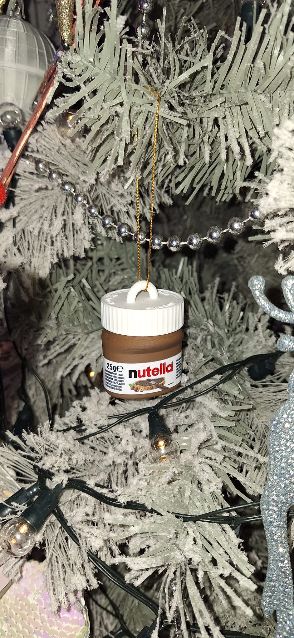 Nutella Jar Christmas Tree Ornament