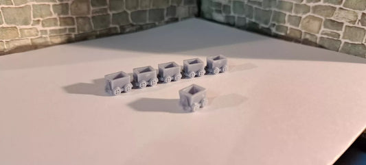 N Gauge (1:148) Minecart 6pcs