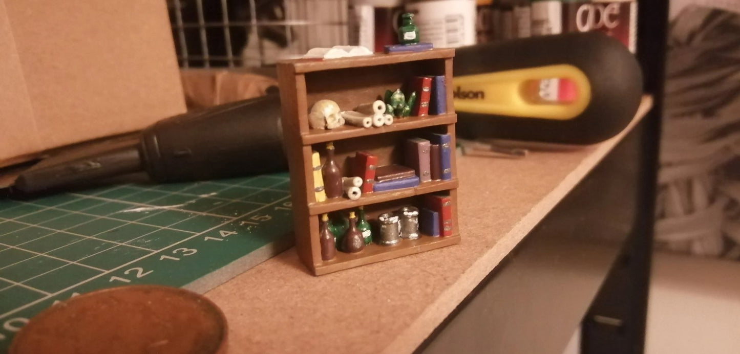 Full Bookcase (28mm Fantasy, Diorama)